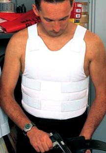 Picture of police covert body armour stab proof (resistant) covert vest