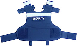 Back View of Security Patrol Body Armour