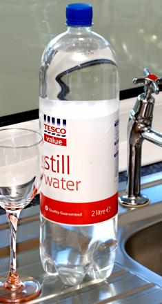 2 Litres of water - similar in weight and diameter to the HOSDB stab test sabot